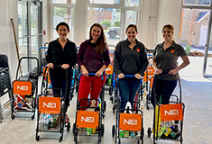 NEI donates funds and assemble welcome baskets <br>for Maple on Franklin